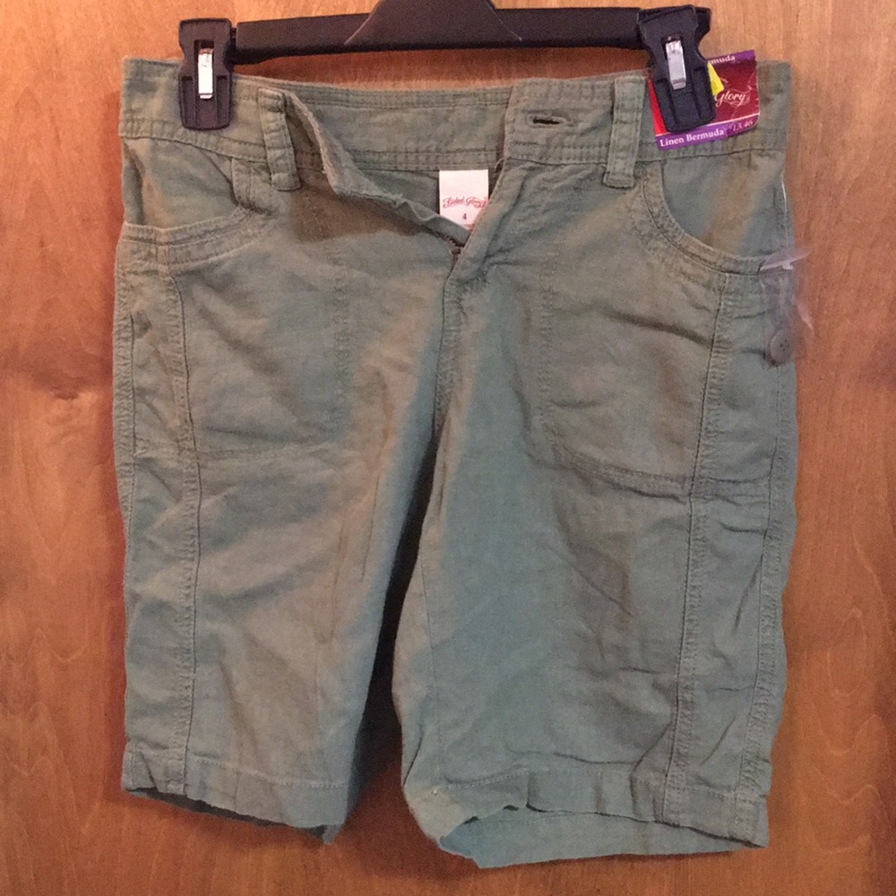 Green Bermuda Shorts